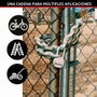 Master Lock Cadena de acero cementado con recubrimiento de vinilo ø10 mm x 1 m