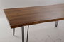 DKD Home Decor Mesa Comedor Alpino Marron Negro Acacia Metal 180 x 91 x 76 cm