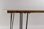 DKD Home Decor Mesa Comedor Alpino Marron Negro Acacia Metal 180 x 91 x 76 cm