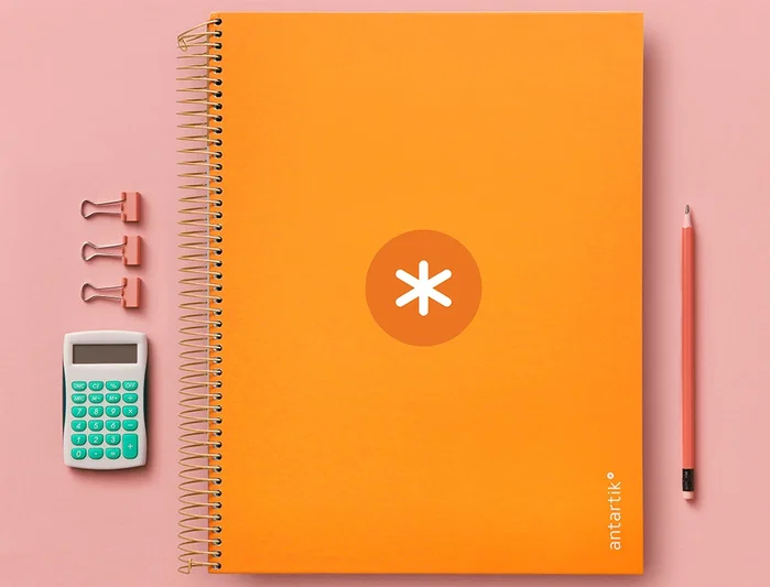 Antartik Cuaderno espiral A4 micro mostaza 120 hojas