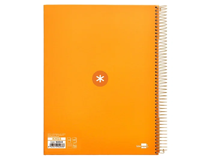 Antartik Cuaderno espiral A4 micro mostaza 120 hojas