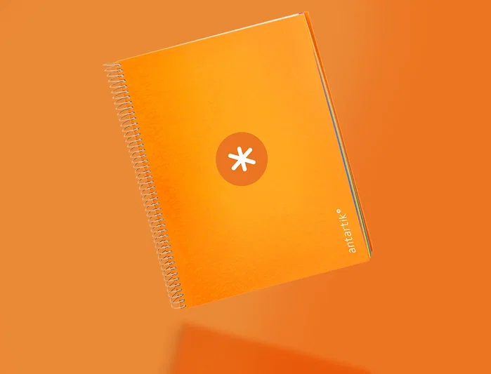 Antartik Cuaderno espiral A4 micro mostaza 120 hojas