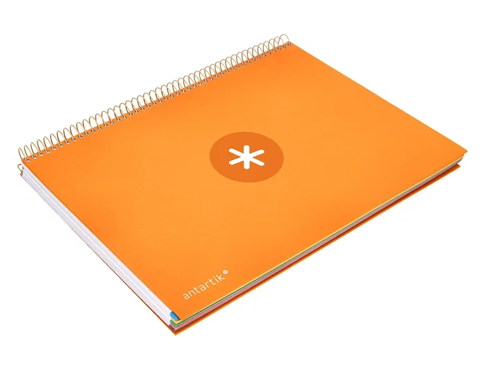 Antartik Cuaderno espiral A4 micro mostaza 120 hojas