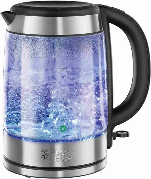 Russell Hobbs Glass Hervidor de Cristal y Acero Inoxidable Russell Hobbs Glass Hervidor de Cristal y Acero Inoxidable