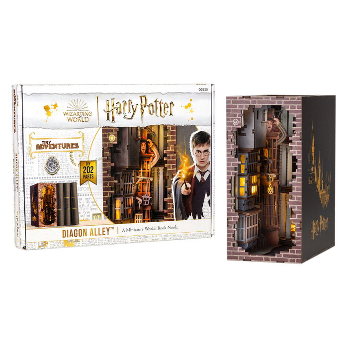 Revell Tiny Adventures Harry Potter Callejón Diagon Book Nook con LED Revell Tiny Adventures Harry Potter Callejón Diagon Book Nook con LED