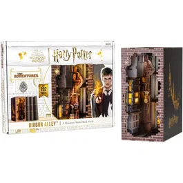 Revell Tiny Adventures Book Nook Kit DIY para construir Harry Potter Callejón Diagon en 3D con LED - AAAUC92856
