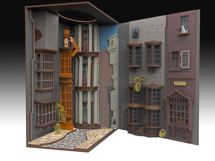 Harry Potter Maqueta Book Nook Tiny Adventures Callejón Diagon 23 cm Harry Potter Maqueta Book Nook Tiny Adventures Callejón Diagon 23 cm