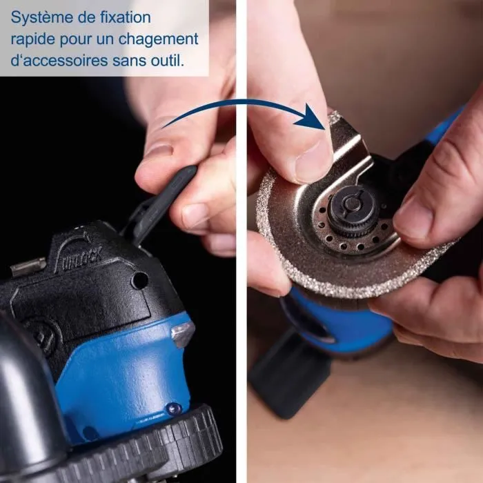 Scheppach C-MT40-X Multiherramienta Inalámbrica 20V IXES para Serrar, Cortar, Raspar, Lijar - Sin Batería ni Cargador Scheppach C-MT40-X Multiherramienta Inalámbrica 20V IXES para Serrar, Cortar, Raspar, Lijar - Sin Batería ni Cargador