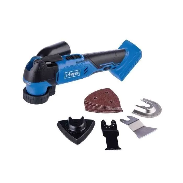 Scheppach C-MT40-X Multiherramienta Inalámbrica 20V IXES para Serrar, Cortar, Raspar, Lijar - Sin Batería ni Cargador Scheppach C-MT40-X Multiherramienta Inalámbrica 20V IXES para Serrar, Cortar, Raspar, Lijar - Sin Batería ni Cargador