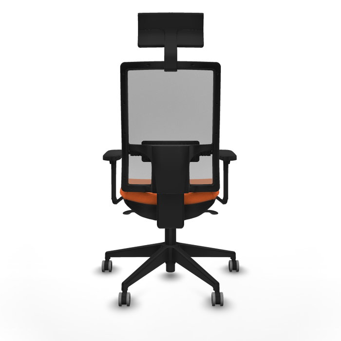 PIQUERAS Y CRESPO Silla de oficina Horna con Mecanismo Sincro, Naranja y Gris PIQUERAS Y CRESPO Silla de oficina Horna con Mecanismo Sincro, Naranja y Gris