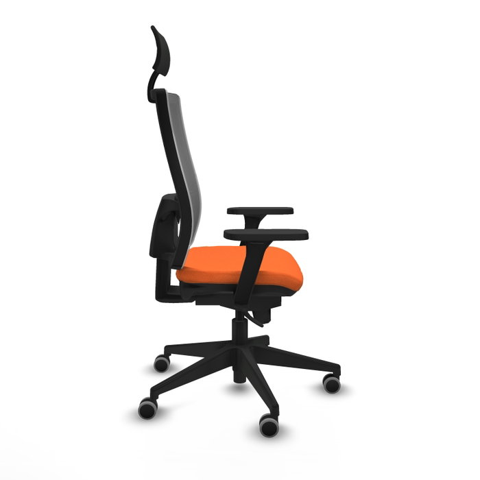 PIQUERAS Y CRESPO Silla de oficina Horna con Mecanismo Sincro, Naranja y Gris PIQUERAS Y CRESPO Silla de oficina Horna con Mecanismo Sincro, Naranja y Gris