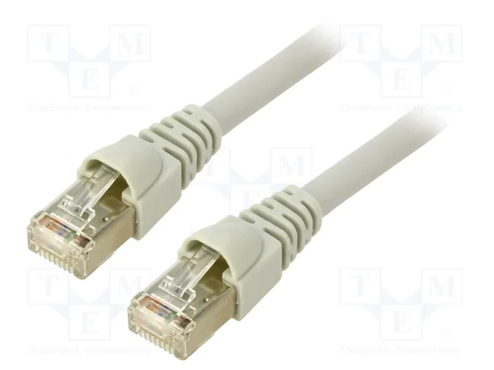 TELEGÄRTNER Patch cord S/FTP Cat 6a RJ45 2m gris TELEGÄRTNER Patch cord S/FTP Cat 6a RJ45 2m gris