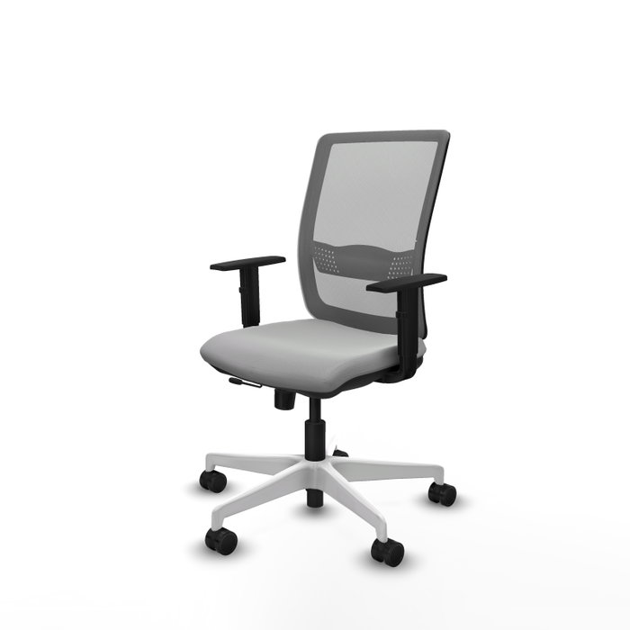 PIQUERAS Y CRESPO Silla de oficina Haches Gris con mecanismo Sincro/Traslack
