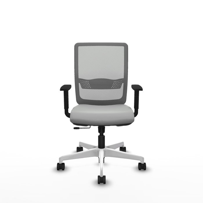 PIQUERAS Y CRESPO Silla de oficina Haches Gris con mecanismo Sincro/Traslack