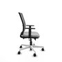 PIQUERAS Y CRESPO Silla de oficina Haches Gris con mecanismo Sincro/Traslack