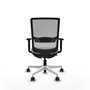 PIQUERAS Y CRESPO Silla de oficina Haches Gris con mecanismo Sincro/Traslack