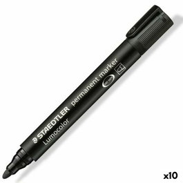 Staedtler Marcador Permanente Lumocolor 352-9 Negro (Set de 10)