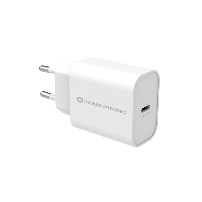 Conceptronic ALTHEA07W Cargador de Pared USB-C 20W PD Blanco
