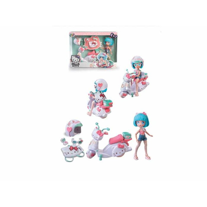 Famosa Muñeca Hello Kitty Pretty Pink con Scooter