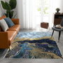 Conceptum Hmnt768 Alfombra de Vestíbulo 80 x 200 cm, Lavable a Máquina, Antideslizante, Poliéster 100%, 3D
