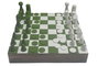 DKD Home Decor Juego de Ajedrez de Mango y Resina Verde Menta Lacado 30x30x5 cm