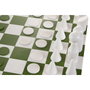 DKD Home Decor Juego de Ajedrez de Mango y Resina Verde Menta Lacado 30x30x5 cm