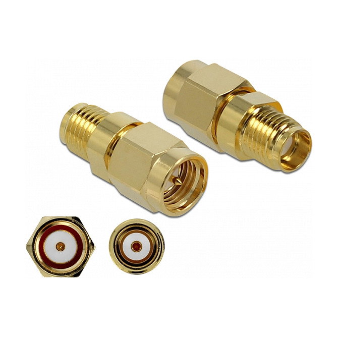 DeLOCK Adaptador SMA macho a SMA hembra 10 GHz 89972 DeLOCK Adaptador SMA macho a SMA hembra 10 GHz 89972