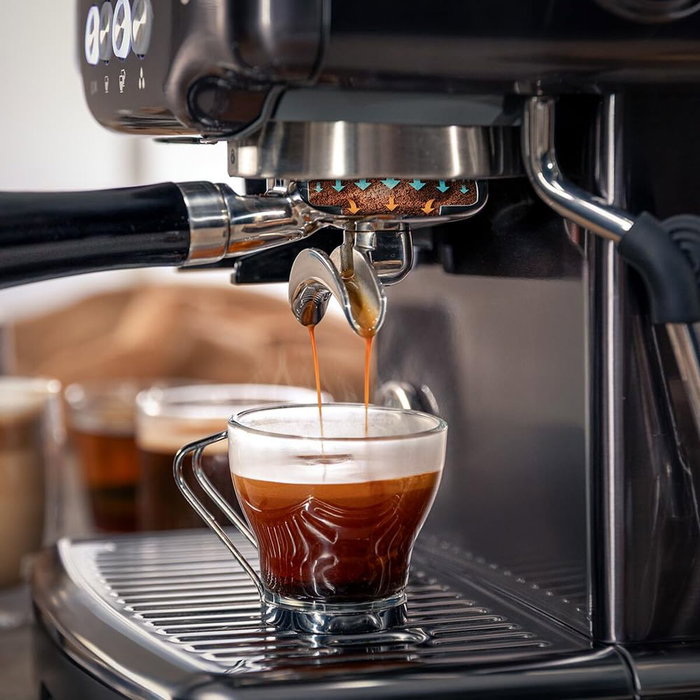 Cecotec Cafetera Express de Brazo Power Espresso 20 Barista 20bar 2200W molinillo vaporizador