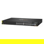 HPE Aruba Networking CX 6200F Switch 24 Puertos Gigabit, Clase-4 PoE 370W, 4SFP+, Conmutador Gestionado Capa L3, Montaje en Rack