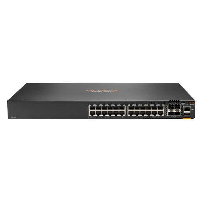 HPE Aruba Networking CX 6200F Switch 24 Puertos Gigabit, Clase-4 PoE 370W, 4SFP+, Conmutador Gestionado Capa L3, Montaje en Rack HPE Aruba Networking CX 6200F Switch 24 Puertos Gigabit, Clase-4 PoE 370W, 4SFP+, Conmutador Gestionado Capa L3, Montaje en Rack