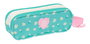 Portatodo Doble Peppa Pig Pretty flowers Amarillo Menta 21 x 8 x 6 cm