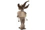DKD Home Decor Figura Reno Ski Beige y Marrón