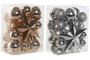 DKD Home Decor Set de 33 Bolas de Decoración Doradas en PVC