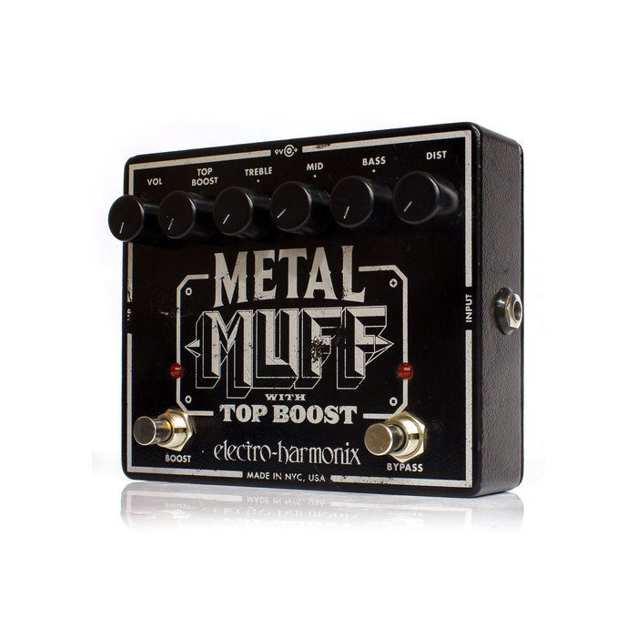 EHX Metal Muff Pedal de Efectos Distorsión con Top Boost EHX Metal Muff Pedal de Efectos Distorsión con Top Boost