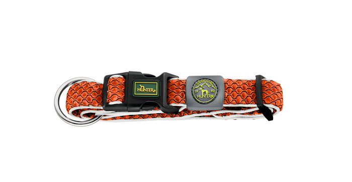 Hunter Collar Vario Plus L Naranja 40-60 cm - Collar Transpirable Ligero con Efecto Refrescante para Perros