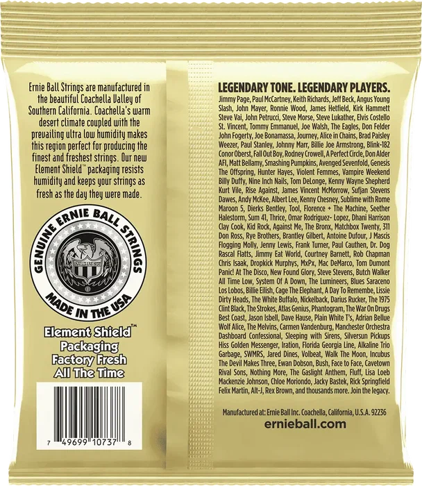 Ernieball Juego Acústica Earthwood 80/20 Bronze (12 St.) Light 10-48 Cuerdas Guitarra Bronce Ernieball Juego Acústica Earthwood 80/20 Bronze (12 St.) Light 10-48 Cuerdas Guitarra Bronce