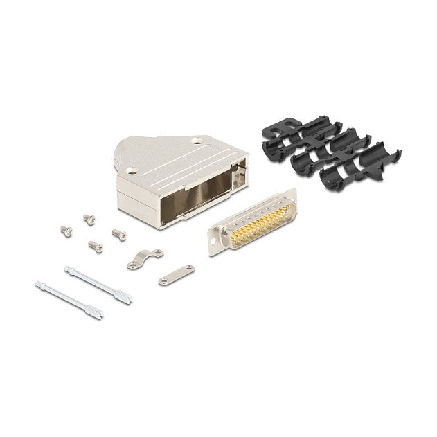 DeLOCK 67138 Carcasa de conector Sub-D de 44 pines en metal DeLOCK 67138 Carcasa de conector Sub-D de 44 pines en metal