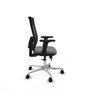 PIQUERAS Y CRESPO Silla de oficina Horna Gris y Negro con mecanismo Sincro/Traslack