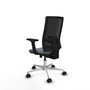 PIQUERAS Y CRESPO Silla de oficina Horna Gris y Negro con mecanismo Sincro/Traslack