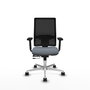 PIQUERAS Y CRESPO Silla de oficina Horna Gris y Negro con mecanismo Sincro/Traslack