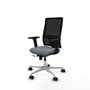 PIQUERAS Y CRESPO Silla de oficina Horna Gris y Negro con mecanismo Sincro/Traslack