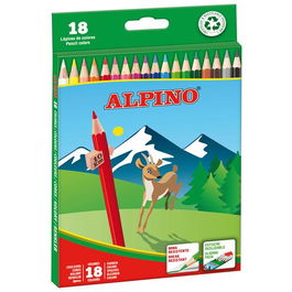 Lapices De Colores Alpino Largos Estuche De 18