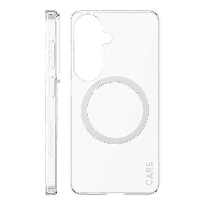 PanzerGlass SL1M Case Transparente con Qi y bolsillo para tarjetas para Samsung Galaxy S26 - Funda protectora resistente a golpes