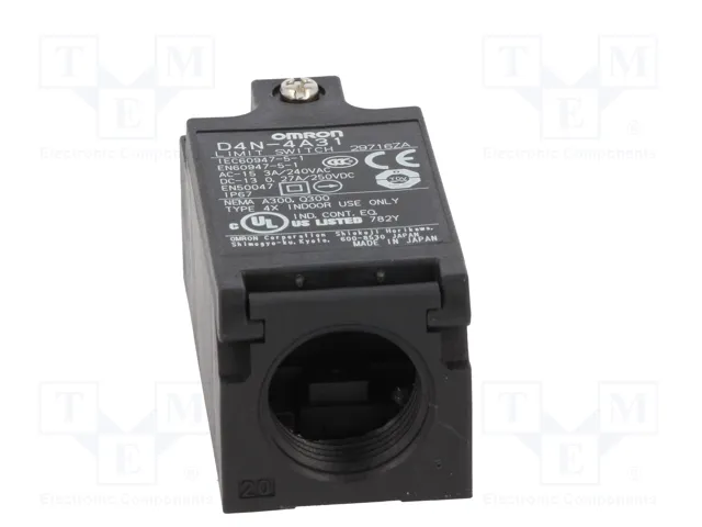 OMRON D4N-4A31 Interruptor de fin de carrera NO + NC M20 OMRON D4N-4A31 Interruptor de fin de carrera NO + NC M20