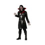 Disfraz Vampiro Clásico con Camiseta Roja y Capa Negra XL para Adulto Hombre