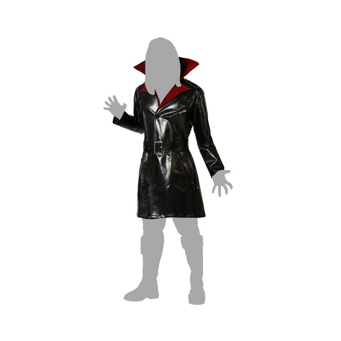 Disfraz Vampiro Clásico con Camiseta Roja y Capa Negra XL para Adulto Hombre Disfraz Vampiro Clásico con Camiseta Roja y Capa Negra XL para Adulto Hombre