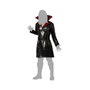 Disfraz Vampiro Clásico con Camiseta Roja y Capa Negra XL para Adulto Hombre
