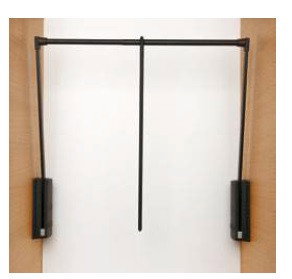 SERVETTO Perchero Abatible 2004 Extensible 1200 mm Marrón