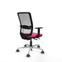 PIQUERAS Y CRESPO Silla de oficina Haches con mecanismo Sincro/Traslack Rosa y Blanco