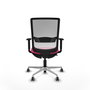 PIQUERAS Y CRESPO Silla de oficina Haches con mecanismo Sincro/Traslack Rosa y Blanco